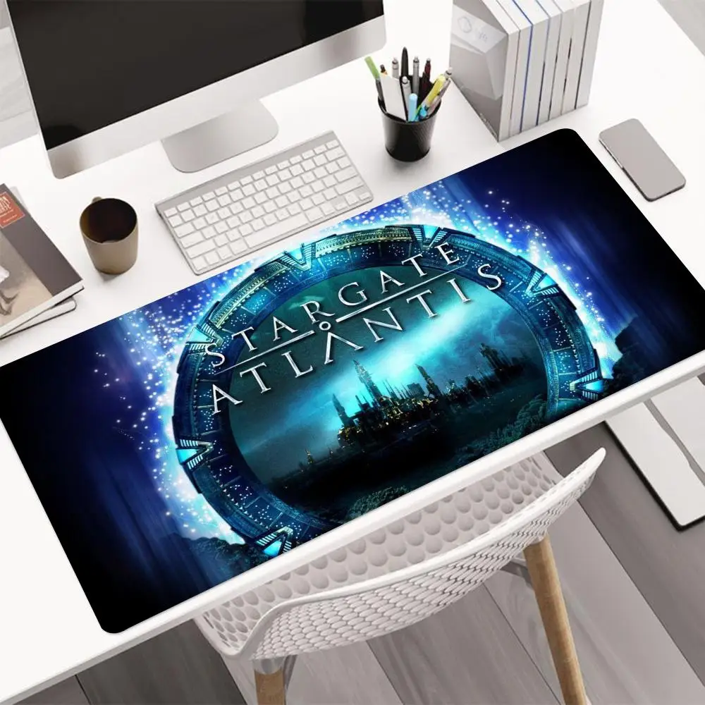 

Коврик для мыши Stargate Atlantis, большой размер, игровой коврик для мыши 1000x500 мм, коврик для мыши с необычными краями 1000x500 мм, Настольный коврик для клавиатуры