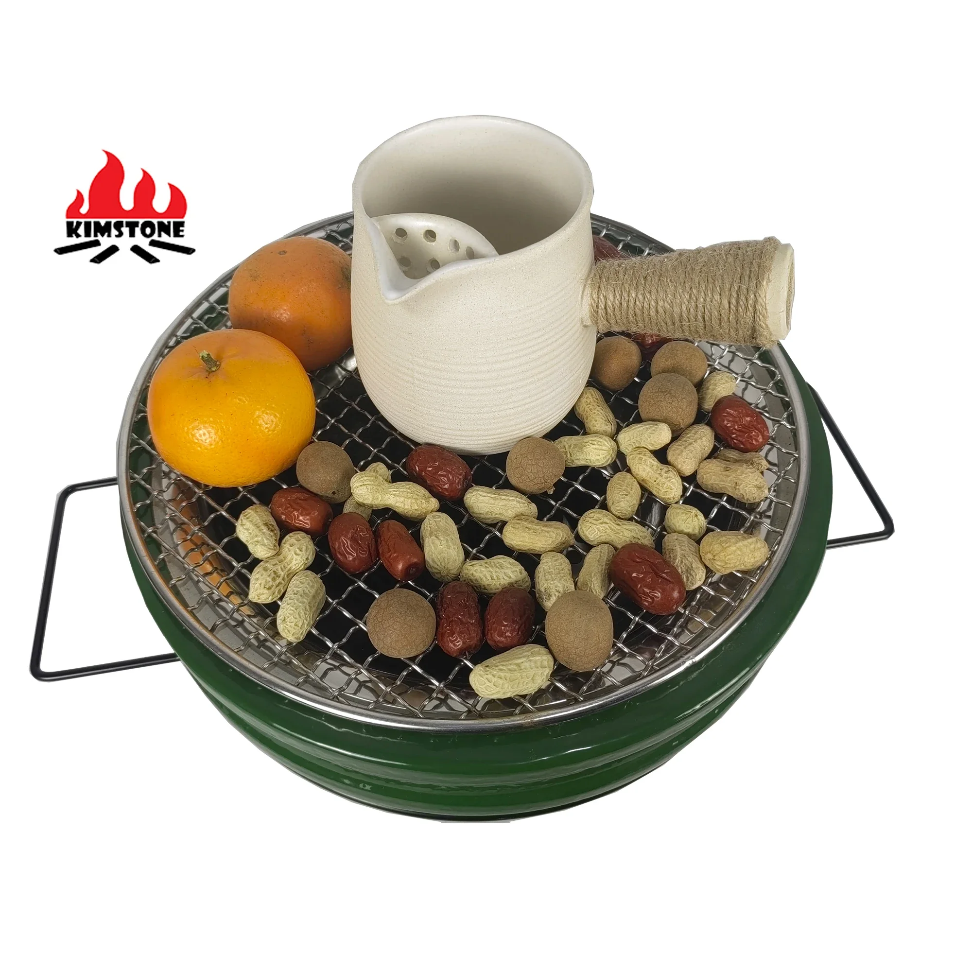 

KIMSTONE 2023 New Arrival Mini Tabletop 12 Inch Korean barbecue grill Japanese bbq Ceramic BBQ Charcoal Kamado