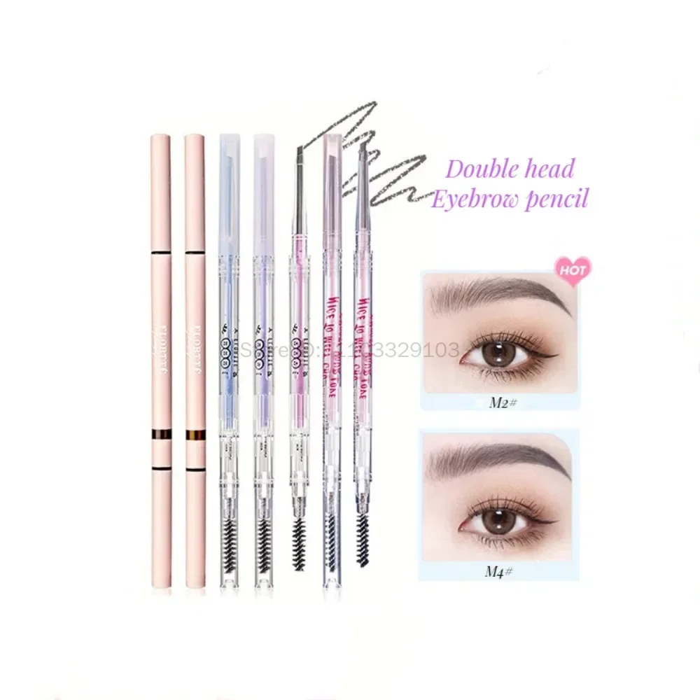 FLORTTE Dual-Ended Extra Fijn Wenkbrauwpotlood Mood Institute Wenkbrauwpotlood Roze Bloem Bloesem Bloesem Wenkbrauwpotlood Cosmetica