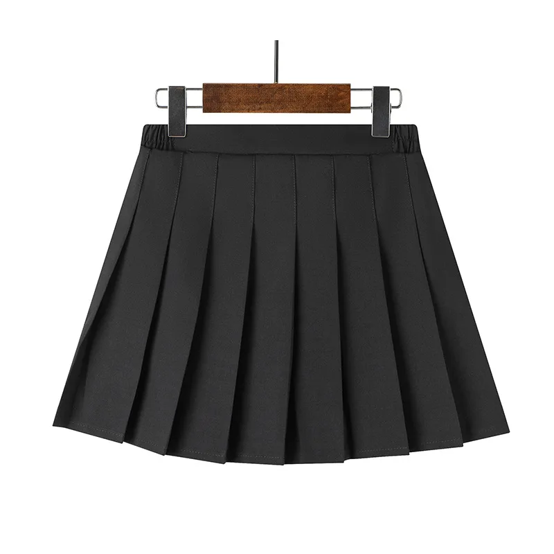 2023 Spring Girls Pleated Skirt Preppy Style Casual All-match Short Skirt for Kids Four Seasons School Teenage Children Skirts