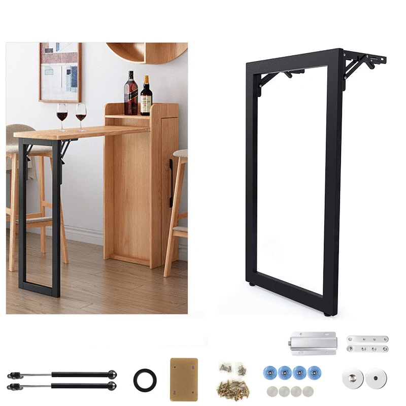 Flip-down Invisible Dining Table Cabinet Hardware Folding Connector Home Porch Wine Cabinet Bar Furniture Hardware Accessories