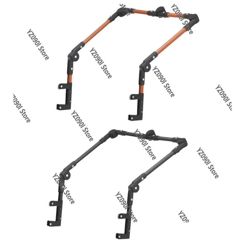 Detachable Metal Trolley Handle, Foldable Replacement Handle for Garden Folding Cart