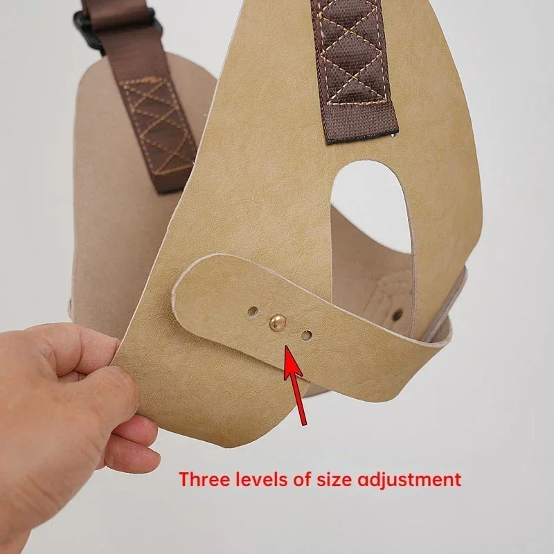 Adjustable Sling Cervical Traction Belt Leather Suspension Neck Strengthening Stretch Frame Home Outdoor Correction Neck Joint - view 4