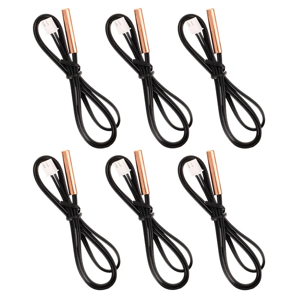 

6pcs Conditioning Temperature Sensor 39cm Copper Air Conditioner Thermistor Head Thermistor Probe for AC Refrigerator