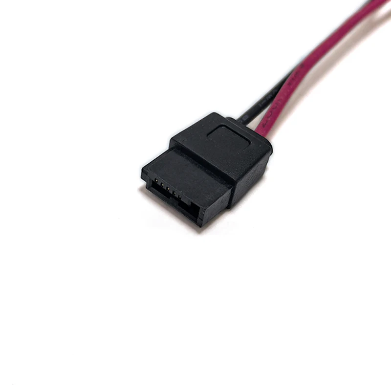 2Pcs SATA 15-Pin Male to 6-Pin Female Slimline Power Adapter Cable 20AWG for Laptop CD DVD Optical Drive