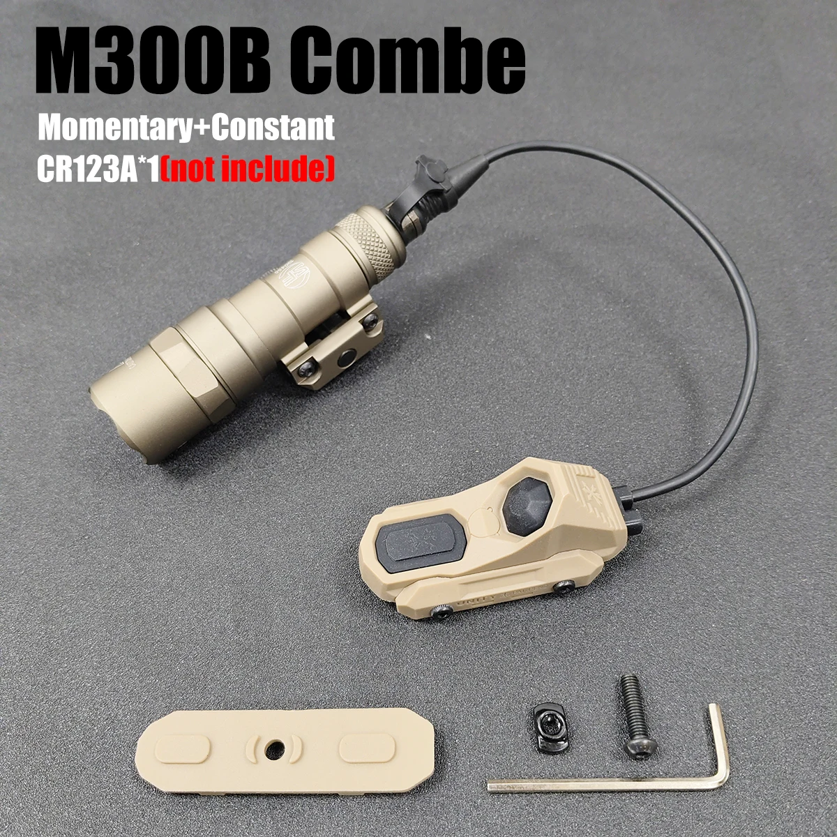 Surefire M300/M600 Taschenlampe mit AXON Dual-Funktion-Fernbedienungs-Druckschalter für 20mm Schiene UNITY Axon Schalter SF Stecker MK KEYMOD – Detail 18
