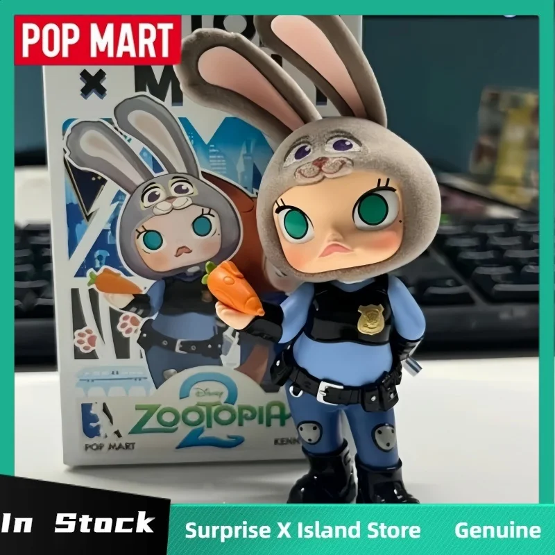 Pop Mart Zootopia X Molly Disney Collaboration Series слепая коробка модная игрушка периферийная модель фильма Mystery Box коллекция подарок