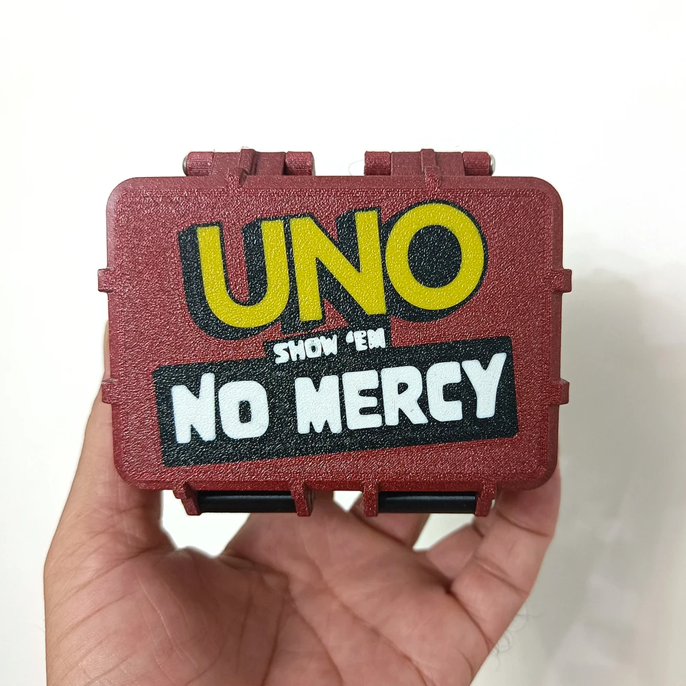 UNO No MERCY Storage Box  3D Printing Box Card Storage Box uno Card Game Card Storage Box Business Card Storage Exquisite