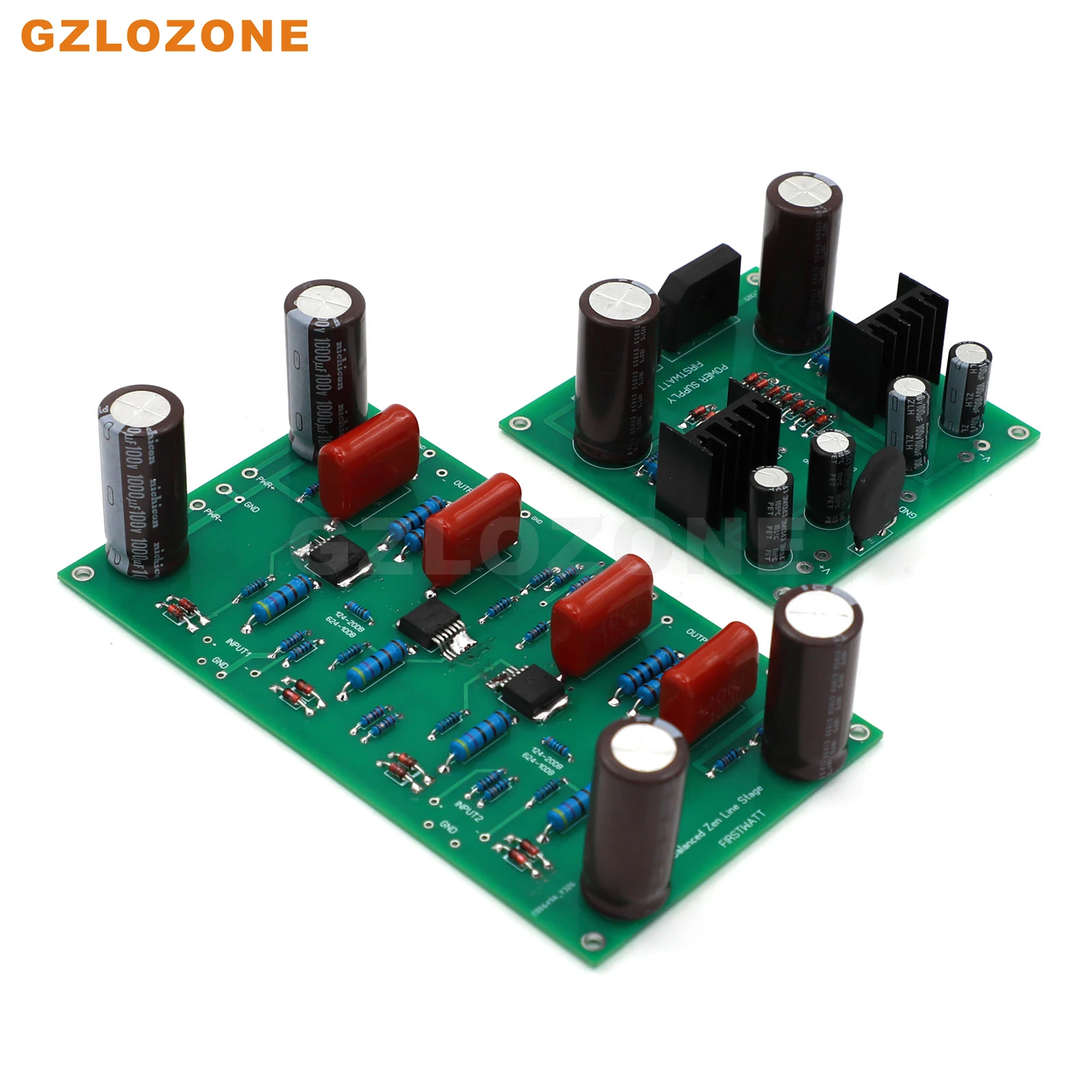 Hifi firstwatt pass pré-amplificador totalmente balanceado kit diy/base de placa acabada na linha pass zen pré-amplificador de palco