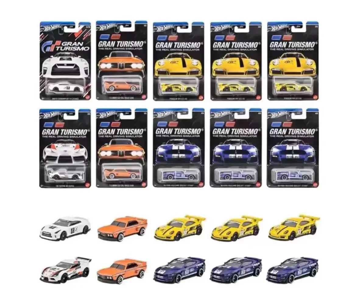 2024 Hot Wheels Silver Label Gdg83 Series Car Model Hot Sports Car Alloy Car Model Gt Racing Set Model Toys Kids Birthday Gifts