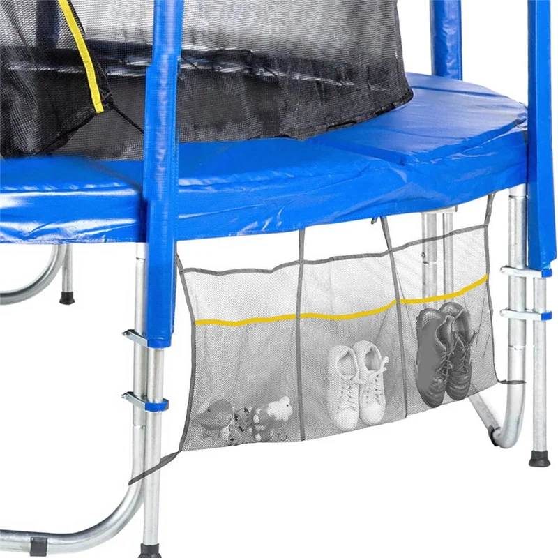 Borsa in rete per riporre scarpe per trampolino per la maggior parte dei trampoli, tasca in rete per rimbalzo per trampolino fitness, facile installazione-ABQU