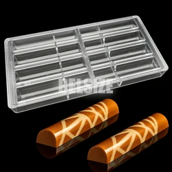 8/18 Cavities Long Sticks Polycarbonate Chocolate Mold Chocolate Bar Molds Candy Bonbons Confectionery Mould Baking Pastry Tools