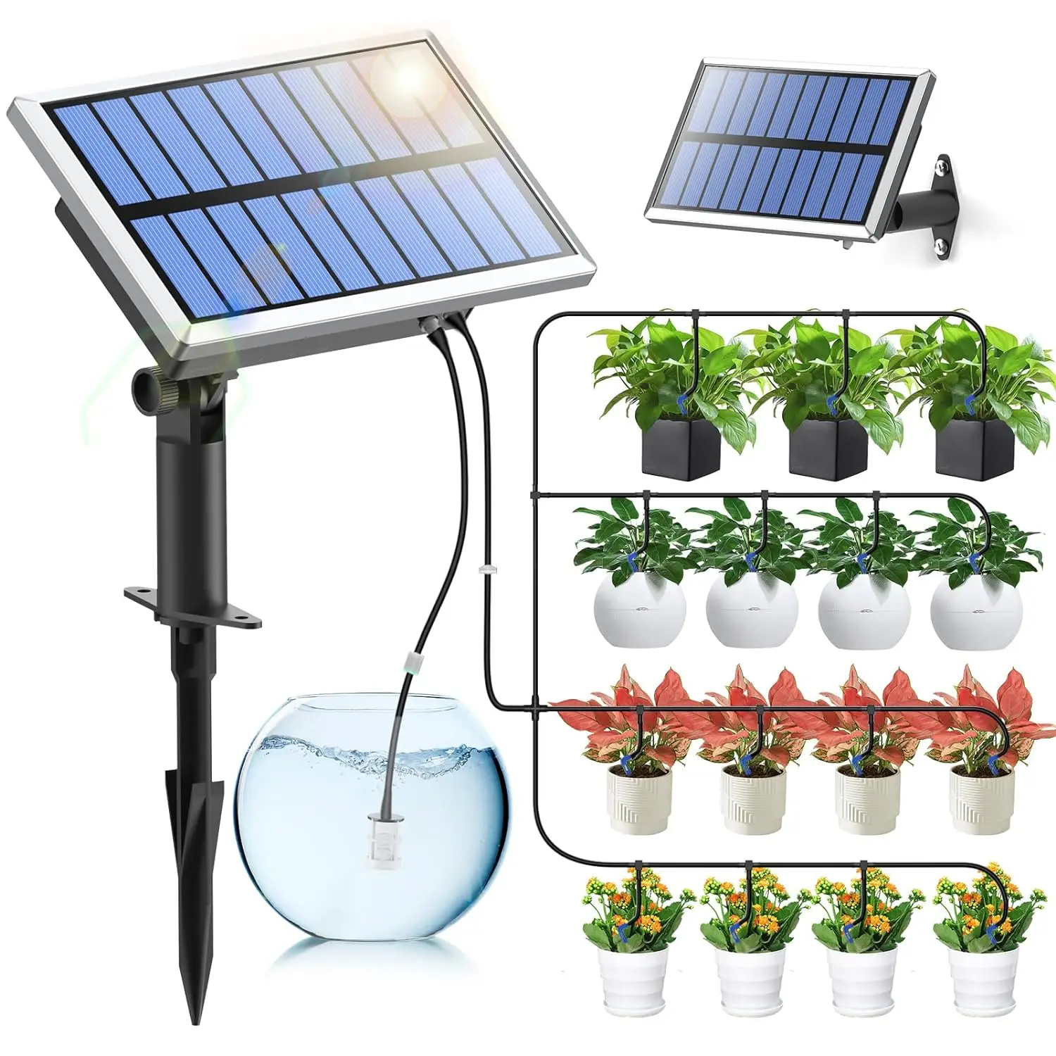 

Solar Garden Balcony Domestic Droppers Panel Controller Plant Watering Mini Timer Drip System Kits Automatic Irrigation