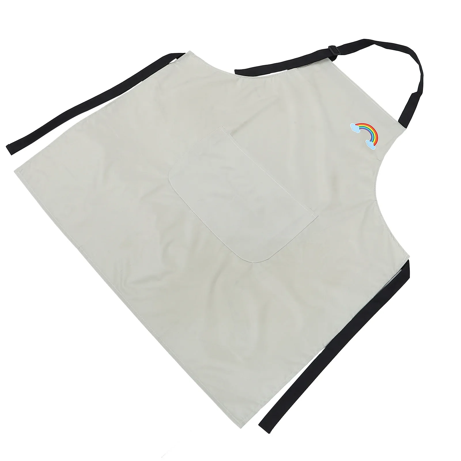 

1 шт. Очаровательный водонепроницаемый фартук в японском стиле на шнуровке из ПВХ с большим карманом для хранения, идеально подходит для готовки, выпечки, садоводства, кафе