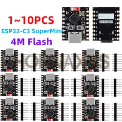 1-10PCS/ESP32 C3 Development Board Modules Mini Wifi BT Bluetooth Module  Processor  RISC-V ESP32-C3 SuperMini  4M flash Type-C