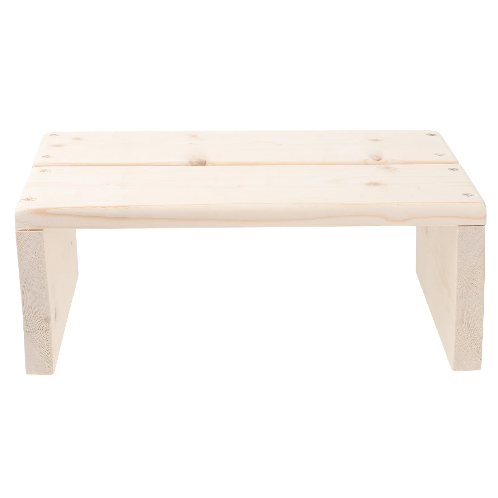

1pc Wooden Bathroom Stool Footrest Toilet Potty Step High Base Footstool Shower Bathtub Ergonomic Design Heavy Duty