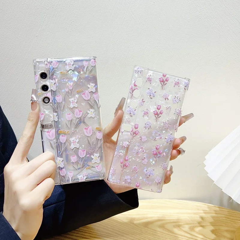 

Phone Case for HONOR VP Tulip and Shell patterned Phone Case HONOR VP