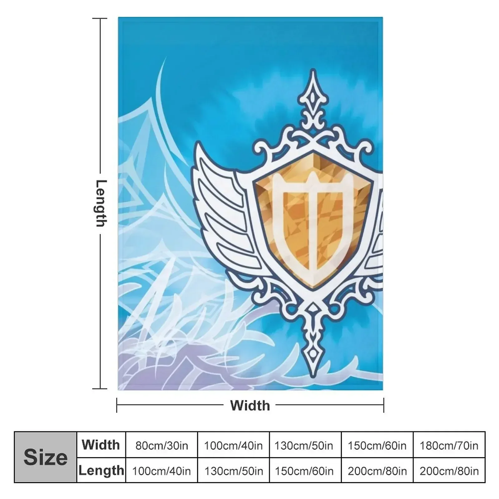 FFXIV Paladin Job Mat Throw Blanket Soft Plush Plaid Travel Soft Beds Blankets For Sofas Blankets