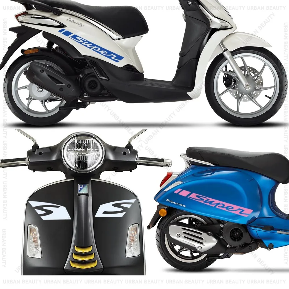 For Vespa GTS 250 GTS 300 GTV 250 GTV 300 GTS250 GTS300 GTV300 GTV300 Scooter Sticker Set Side Body Decals Waterproof image 5