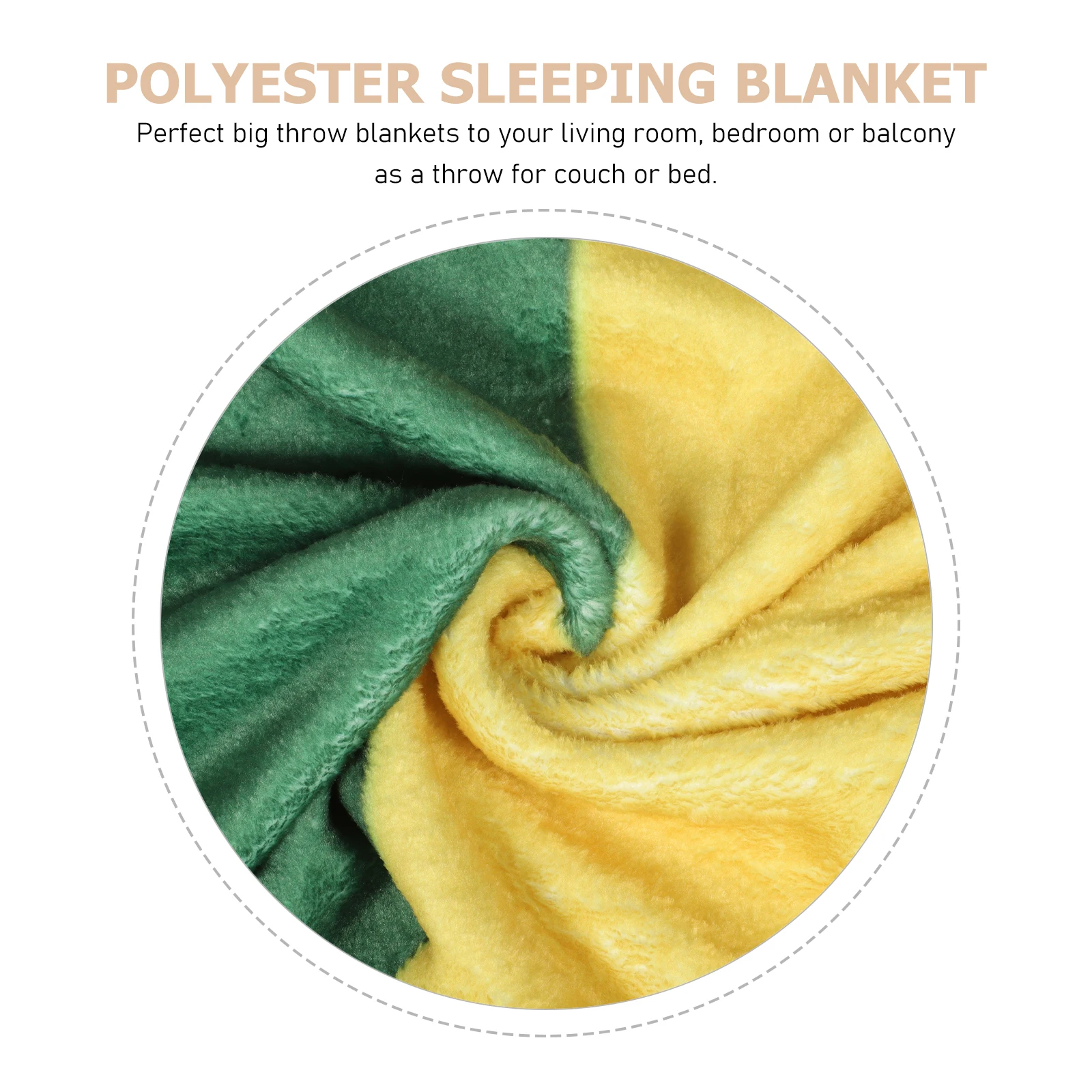 

Flannel Warm Throw For Bed Home Office Kids Winter Double Sided Nap Blanket Sofa Air-Conditioned Nursery Decorative Camping