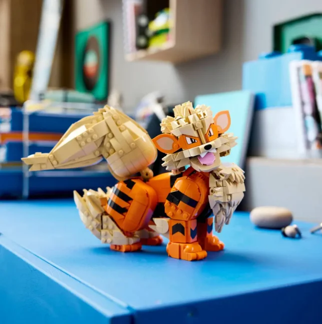 Fiery Mane Wild Animal Bricks, Domineering Style Decor, Stress Relief Collectible Building Toy for Adults 1190pcs