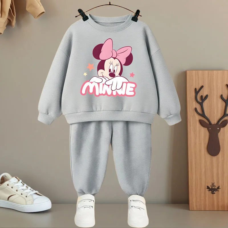 الربيع والخريف الاطفال ملابس رياضية غير رسمية الفتيات س الرقبة هوديس وبانت طويل 2 قطعة مجموعات الطفل مرونة الخصر بنطلون مجموعة Sweatsuit #2