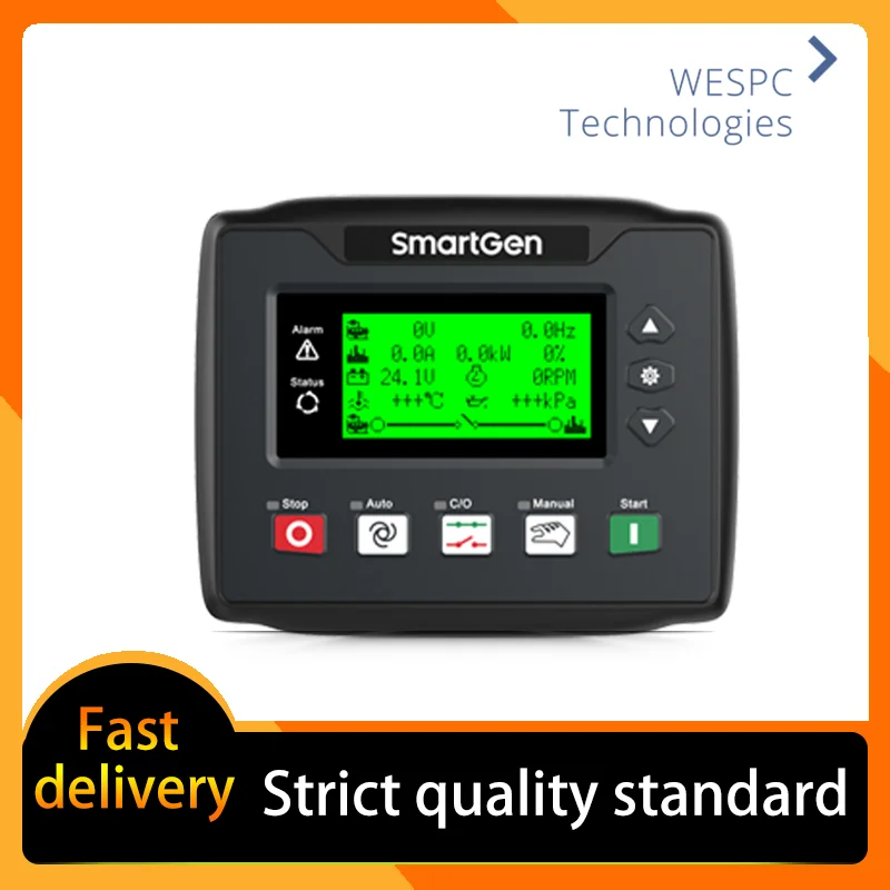 

SmartGen HGM4010NC Single Unit Self-start Genset Controller Auto Start Stop LCD Display Control Panel RS485