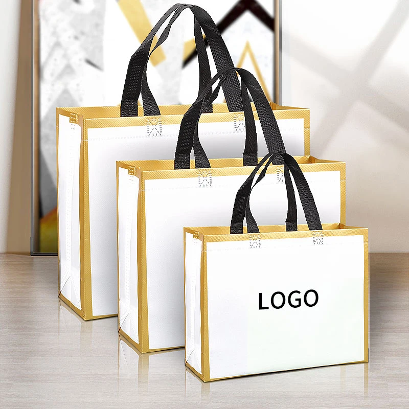 Reusable Custom Logo Non-woven Bag High-end Clothing Store Travel Advertising Shopping Bag Shoe Store Men and Women Handbags