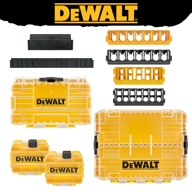 DEWALT Original Small Medium Large Case ToolBox Baffle Drill Bit Holder DIY Multifunctional Tool Accessory SET