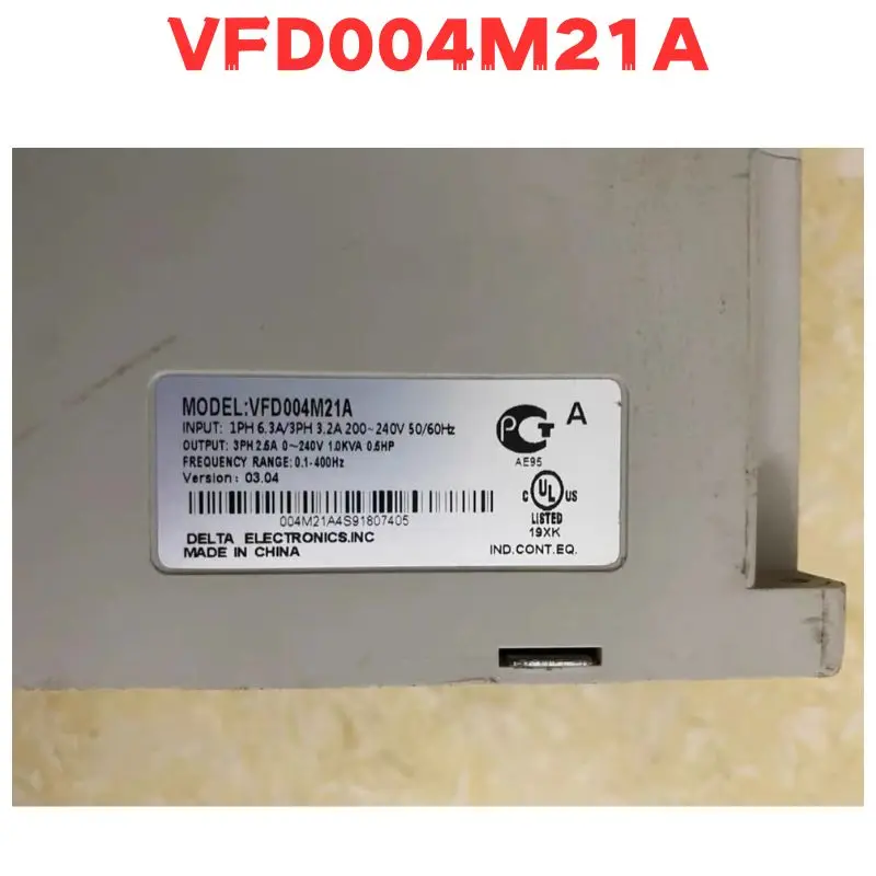 Second-hand VFD004M21A  Inverter Tested OK