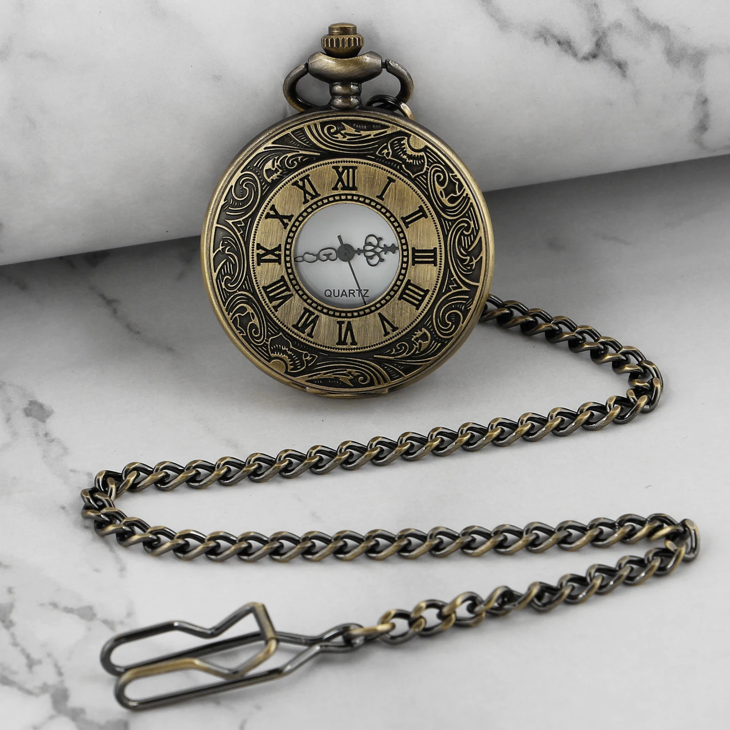 Exquisite Retro Digital Quartz Pocket Watch Gift for Men and Women Practical Popular Pockets Chain Watches Reloj De Bolsillo