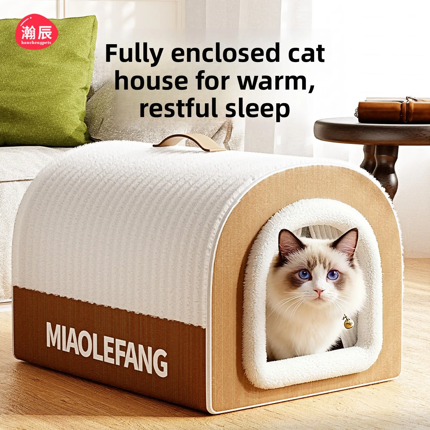 

Thiened Closed House Зимний домик для собак Всесезонный домик Securi Sense Fing House Квадратное гнездо для домашних животных и собак