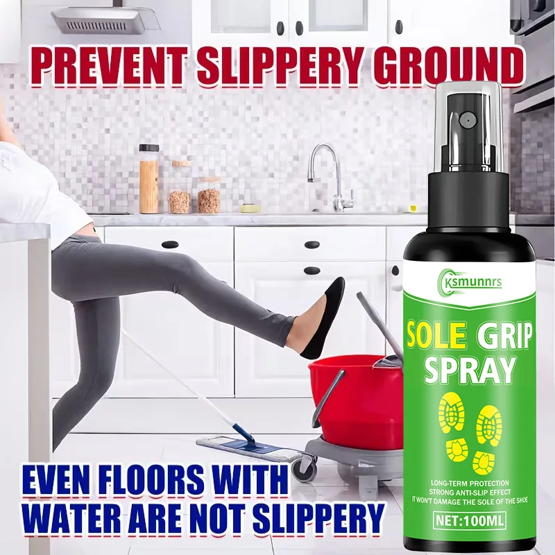 

Shoe Sole Anti Slip Spray Transparent Non Slip Grip Enhancer for Sneakers Boots and All Shoe Soles