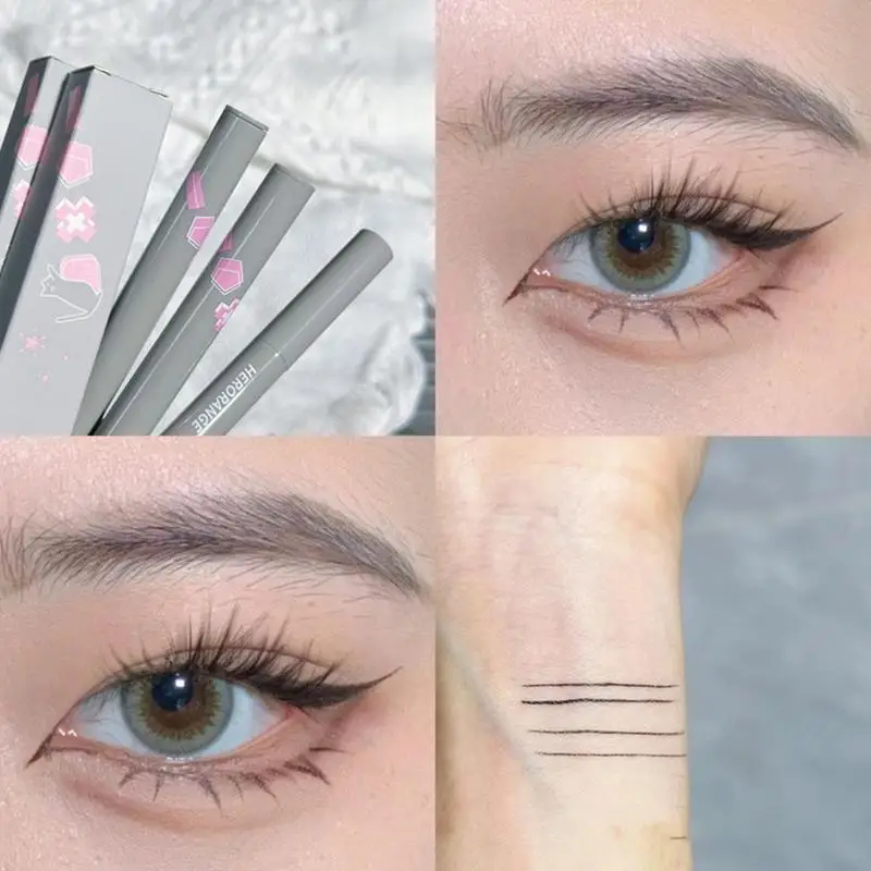 Konturówka wodoodporna wodoodporna pielęgnacja oczu delikatna płynny Eyeliner torebka na pióro kosmetyki do makijażu naturalne dolne Eyeliner do rzęs