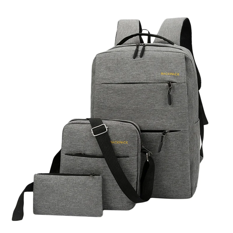 3pcs/Set Backpacks Combination Waterproof Business Digital Set Laptop Backpack Digital Product Storage And Crossbody Bag