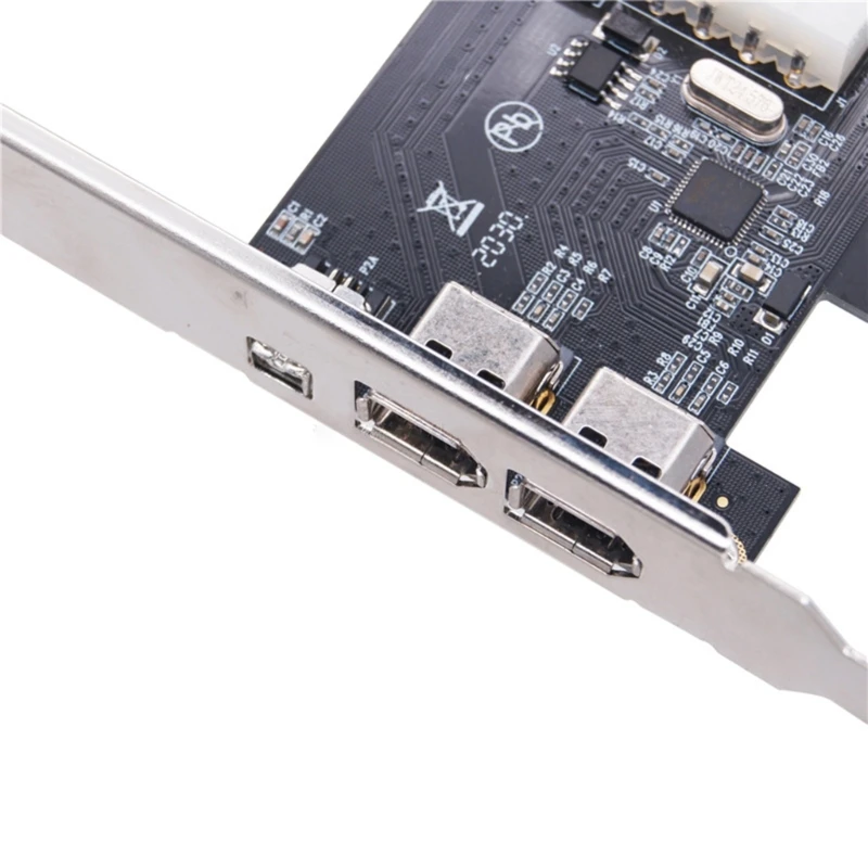 Placa adaptadora captura vídeo PCIE 1X 1394 6 pinos 4 portas Firewire conversores desktop