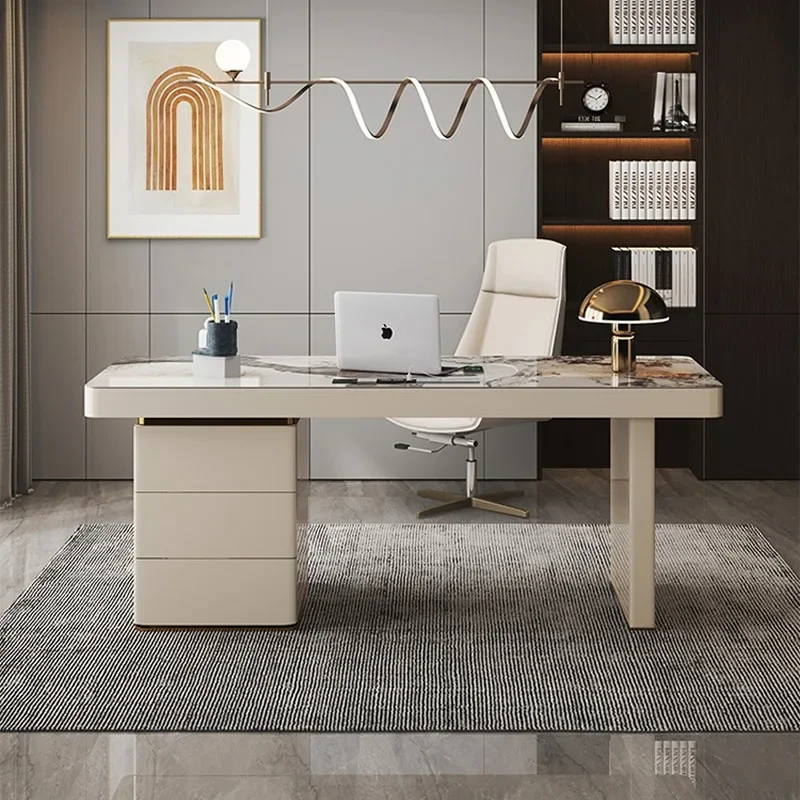 Executive Storage Office Desk Women White Designer Hospital Office Desk Luxury Reception Storage Ufficio Postmodern Furniture