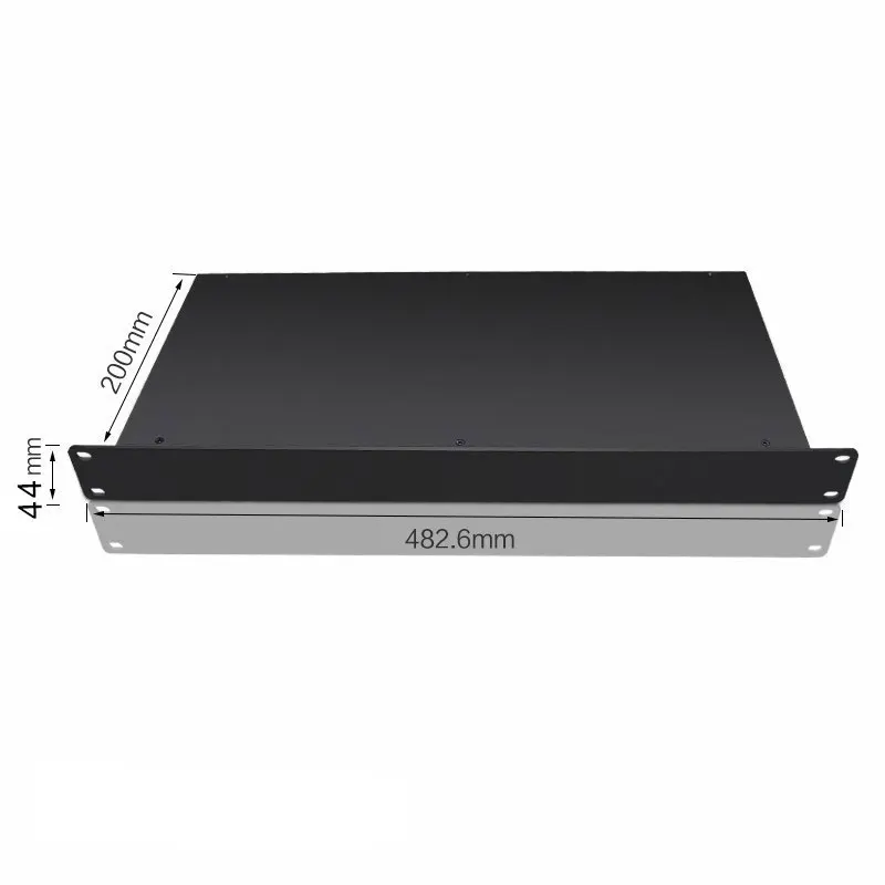 Metal 1U Fiber Optic Rack Mount Enclosure Fits 19-Inch Racks, Secure Fiber Management Solution