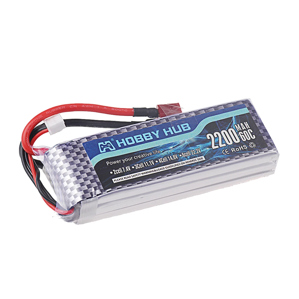 2S 7.4V LiPo Battery 2200mAh 60C For Car RC Drone Helicopter Drone Boat Airplane Quad Car Model With Deans XT30 XT60 Connector