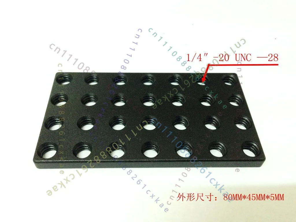 Multi‑Hole Cheese Plate With 1/4 Inch Thread Hole Camera Rig DIY Modification Photography Shooting Accessory