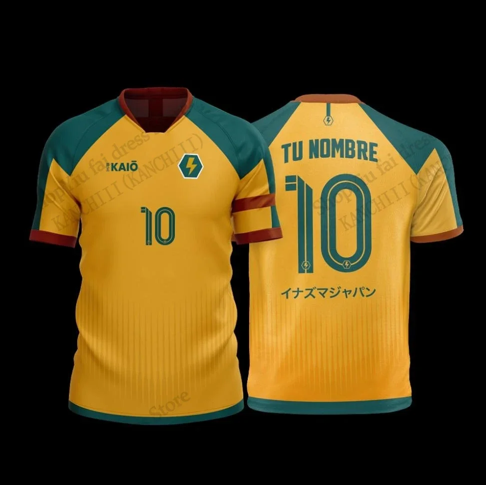 Anime Jersey Inazuma Eleven Kaio Fußball 3D-Druck T-Shirt Herren Damen Mode Kurzarm Sport T-Shirt Kinder Oberteile Tee Mark Evens – Detail 14
