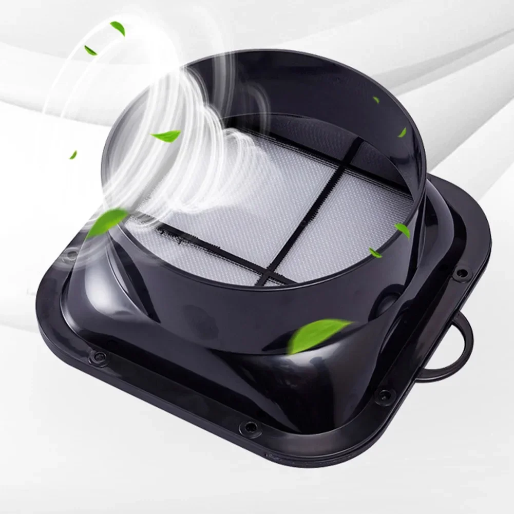 150 Mm Air Vent Adapter Wall Mounted Design Enhanced Indoor Air Quality Long-lasting ABS Optimal Size For Home Ventilation
