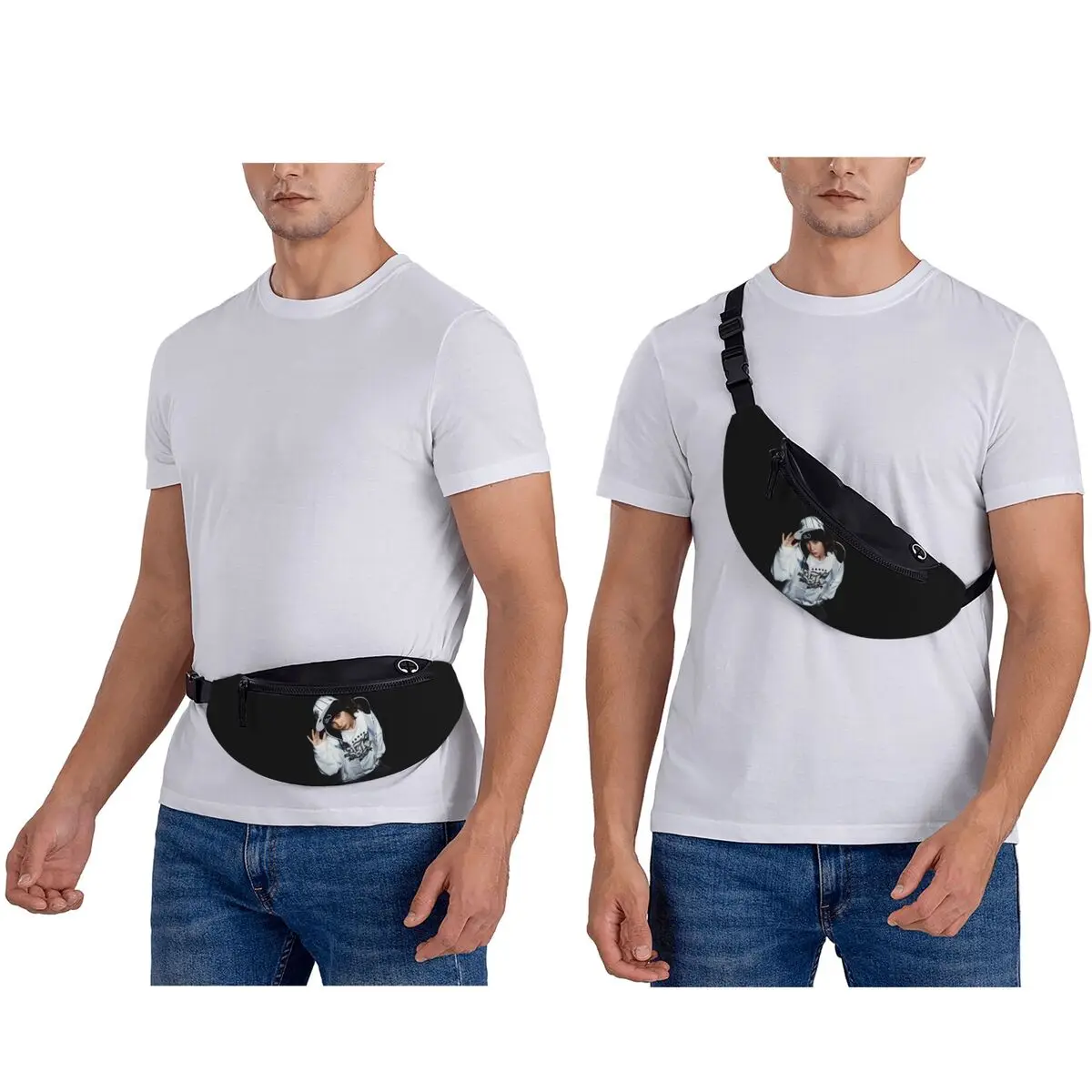 Tokio Hotel Tom Kaulitz Waist Bag for Women Men Crossbody Fanny Pack Running Phone Money Pouch