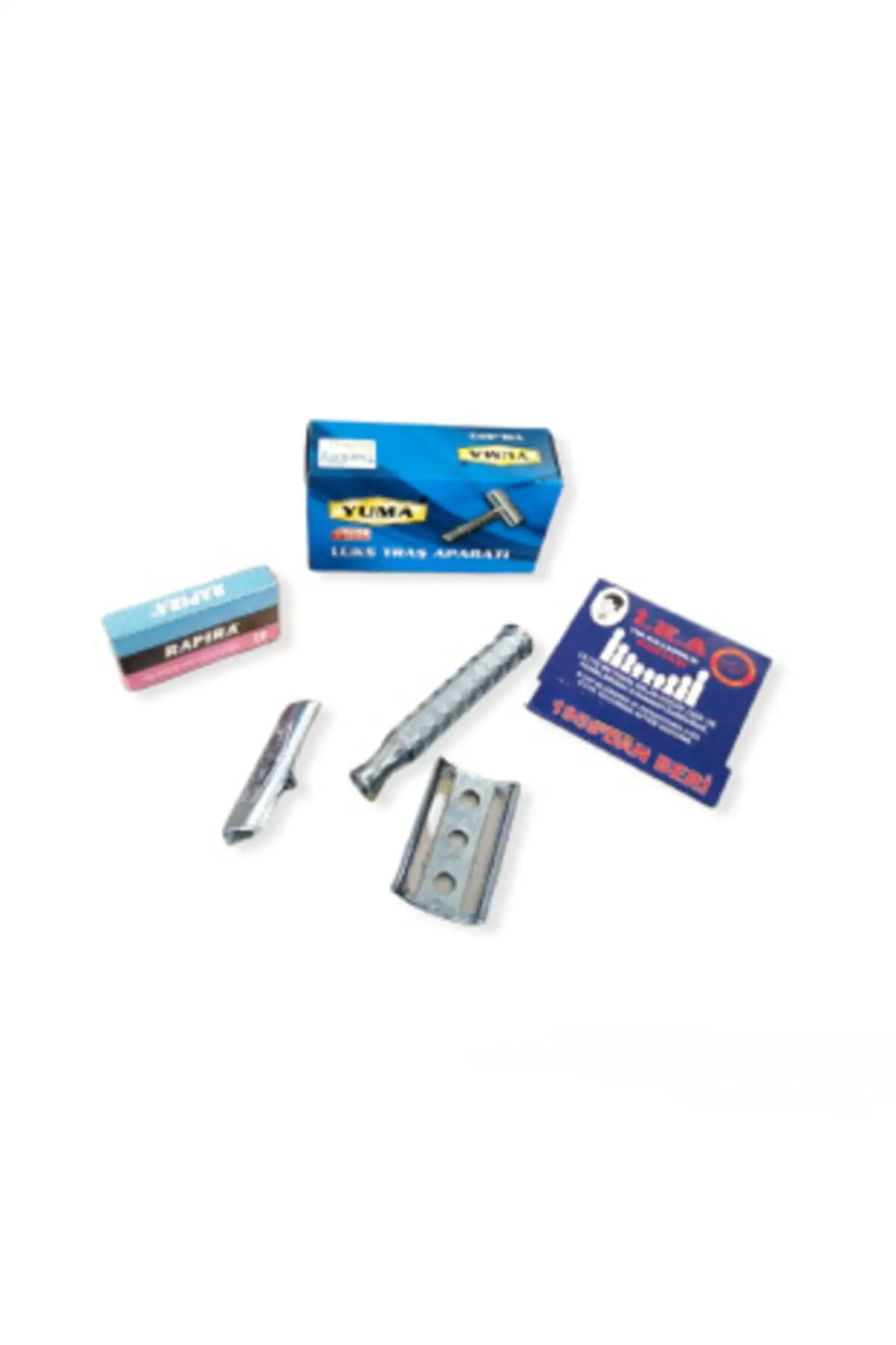 Afeitadora Yuma para hombre, recortadora de barba, moldeadora y rapera, 10 cuchillas de afeitar y 20 piezas de piedra de sangre desechable