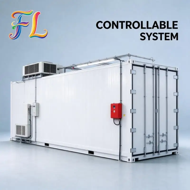 Container Hydroponic Fodder Machine Remote Monitoring Sprout Farm Container High Daily Output Green Fodder Unit