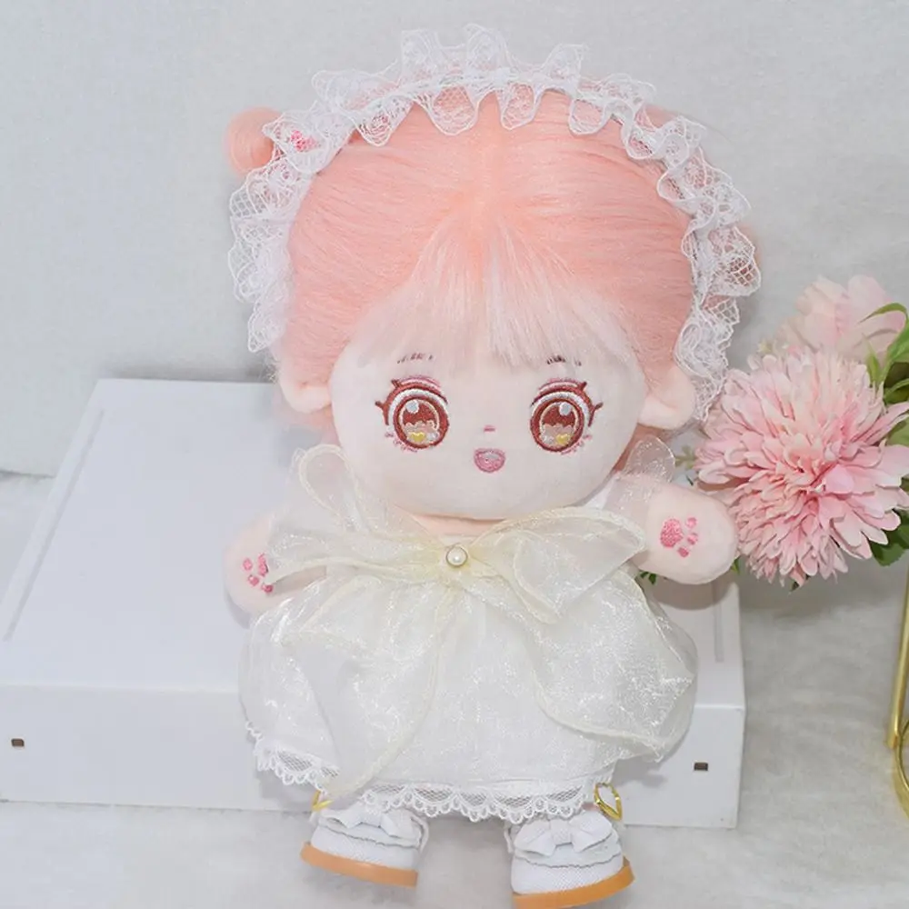 

Doll Dressing Up 20cm Cotton Doll Clothes Headband Shoes Idol Doll Dress Princess Skirt Outfit Plush Toy Clothes