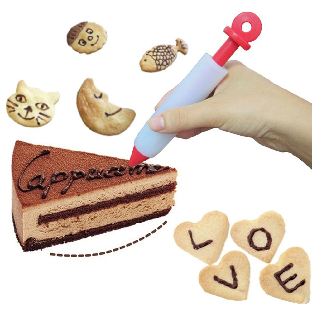 Silicone Baking Pen for Writing Drawing and Filling on For Cakes Cookies and Pastries with Flexible Construction