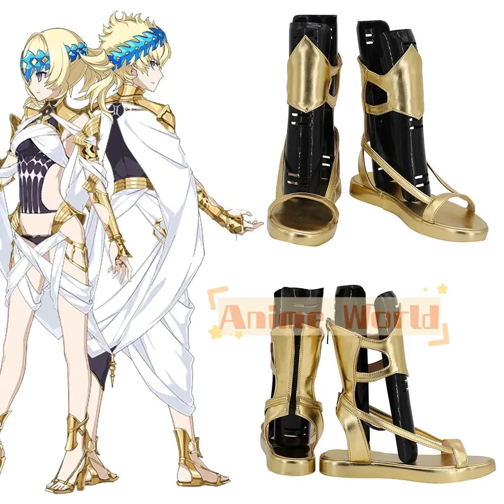 Fate Grand Order Fgo Saber Dioscuri Castor Goden Cosplay Shoes Custom Made Halloween Carnival Party Props