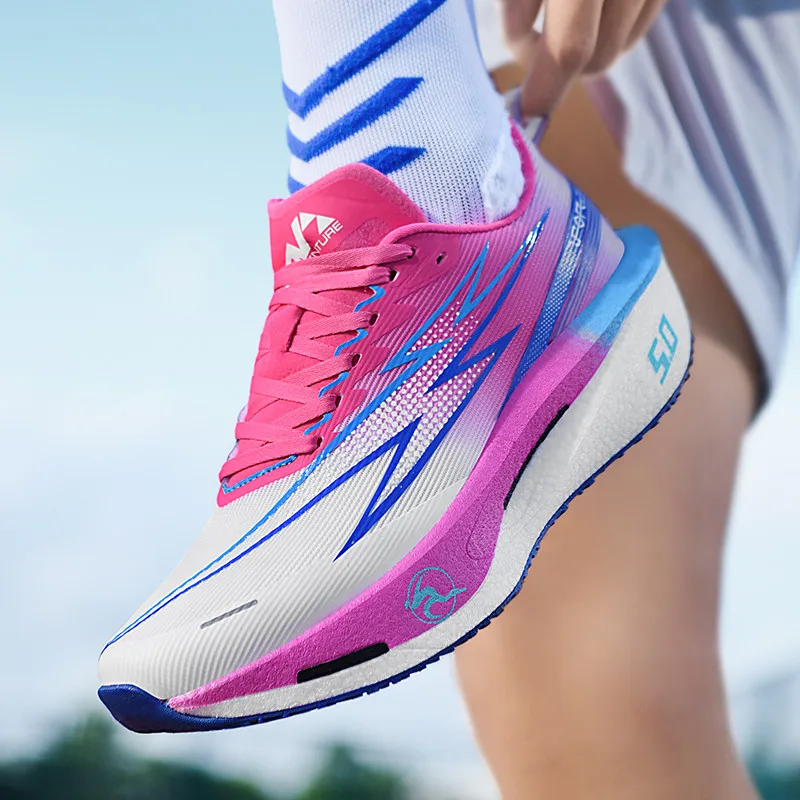 

2025 New Autumn Men's Shoes - Breathable Mesh Running Shoes, Cushioned Carbon Plate Speed Training, Anti-Slip Durable Hiking Sho