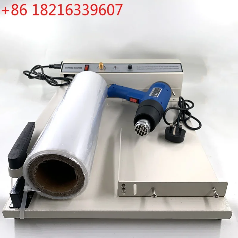YAO Sealing Cutting Shrinking Machine POF Film Plastic Bags Sealer Packing Tool With A Heat Gun And A Roll Of POF Film